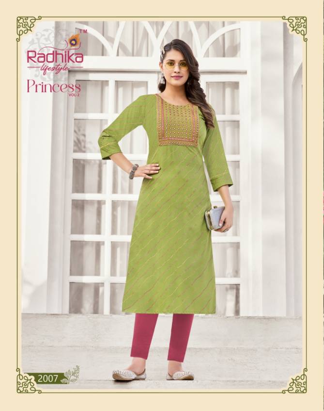 Radhika Princess Vol 2 Fancy Ethnic Wear Wholesale Designer Kurtis Catalog
